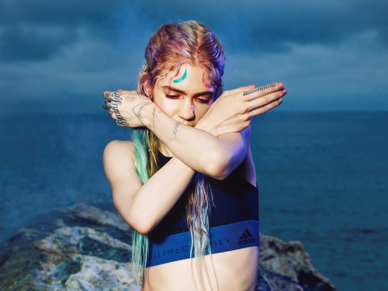 adidas grimes stella mccartney collaboration campaign aw19