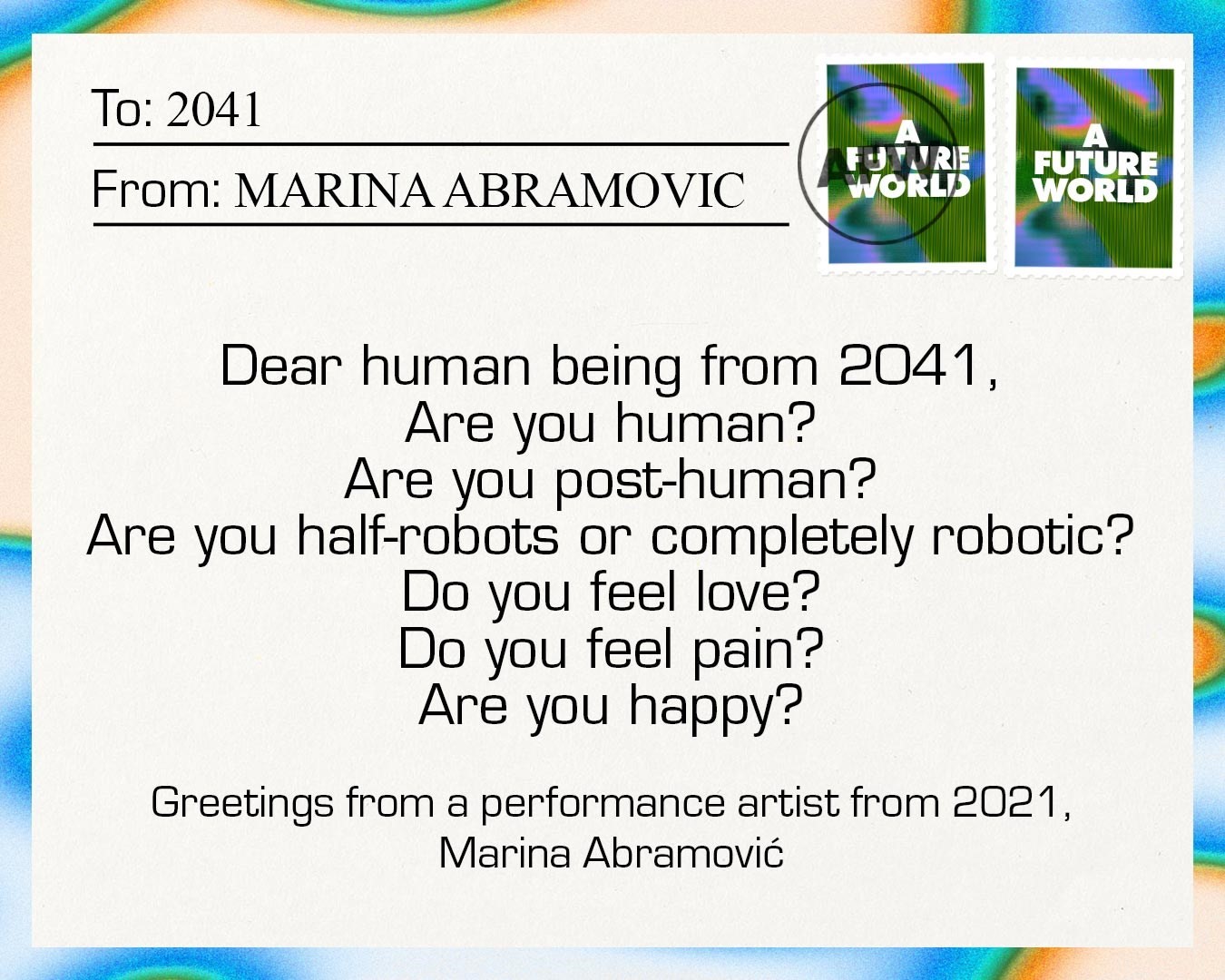 Postcards to the future 7