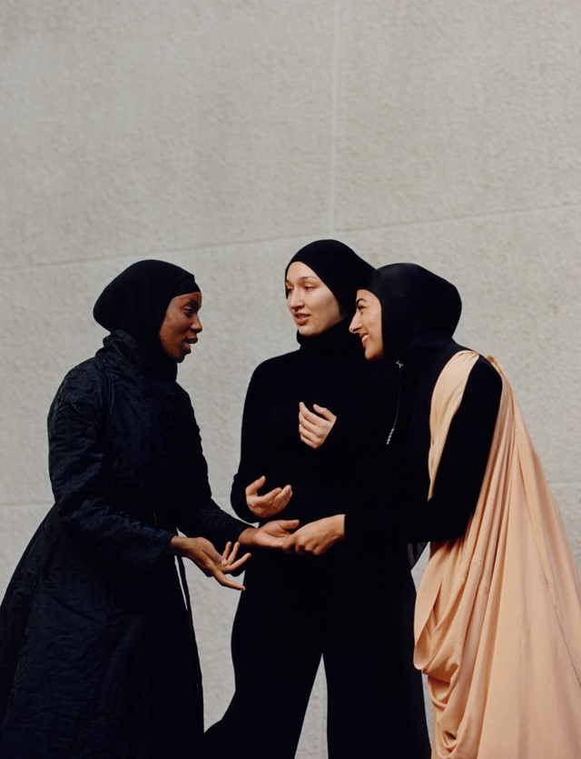 Hijab women hairdressers